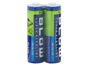 Blow super Alkaline AA LR6 elementi, 2 tk. hind ja info | Patareid | hansapost.ee