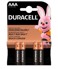 DURACELL Базовые батарейки AAA / LR03 Блистер 4 шт. цена и информация | Батерейки | hansapost.ee