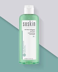 Puhastusgeel rasusele ja kombineeritud nahale Soskin Paris 250ml Gentle purifying cleansing gel hind ja info | Näopuhastusvahendid | hansapost.ee