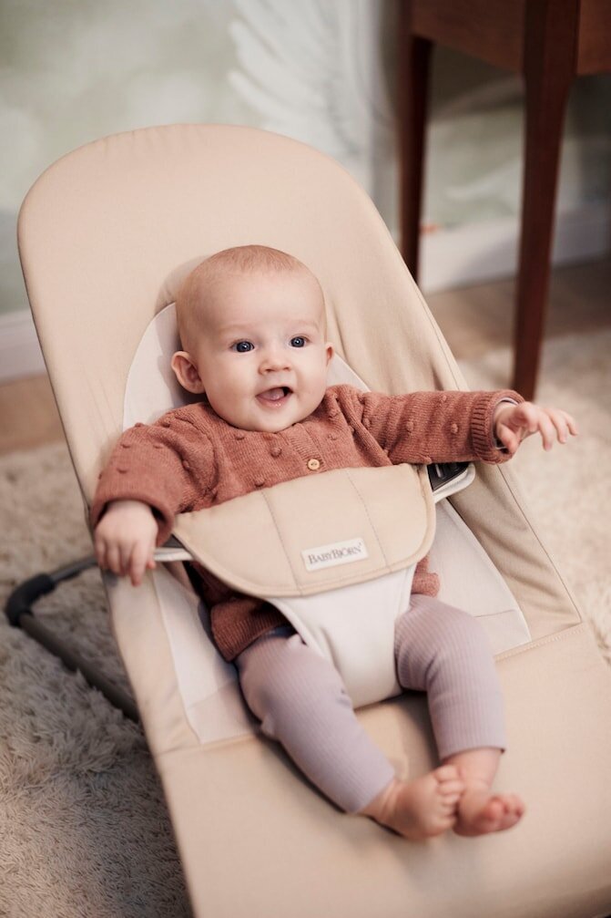 BABYBJÖRN lamamistool BALANCE SOFT, khaki/beige, 005126 hind ja info | Beebi lamamistoolid | hansapost.ee