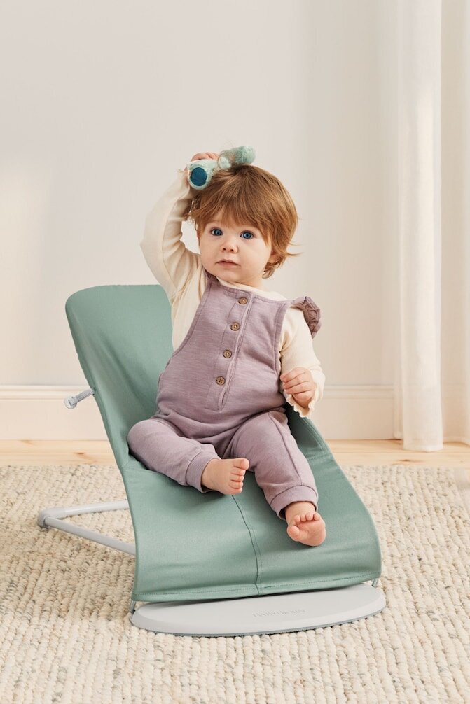 BABYBJÖRN lamamistool BALANCE SOFT, sage/grey, 005170 цена и информация | Beebi lamamistoolid | hansapost.ee