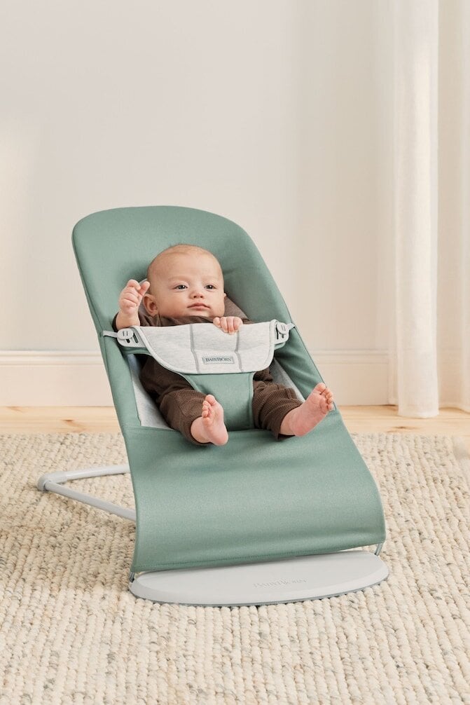 BABYBJÖRN lamamistool BALANCE SOFT, sage/grey, 005170 цена и информация | Beebi lamamistoolid | hansapost.ee