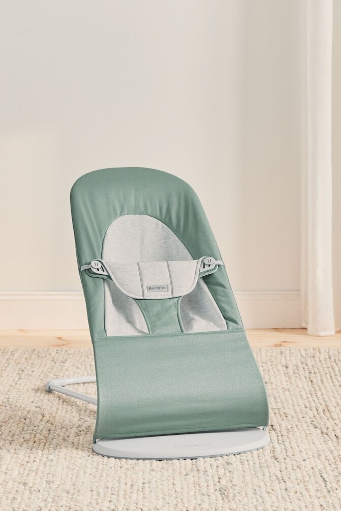 BABYBJÖRN lamamistool BALANCE SOFT, sage/grey, 005170 цена и информация | Beebi lamamistoolid | hansapost.ee