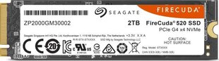 Kietasis diskas Seagate FIRECUDA 520 2 TB SSD цена и информация | Внутренние жёсткие диски (HDD, SSD, Hybrid) | hansapost.ee