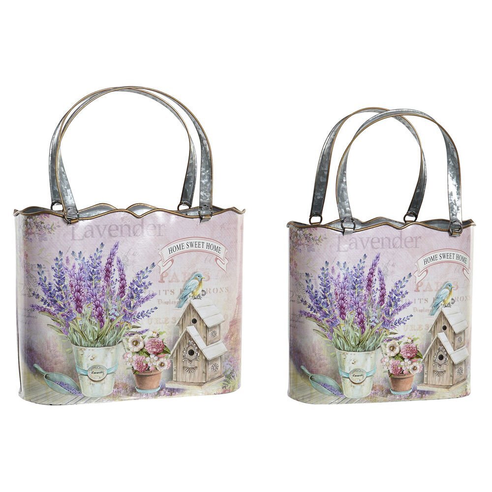 Rippvalgusti DKD Home Decor Metal Lilac (2 tk) hind ja info | Lillepotid | hansapost.ee