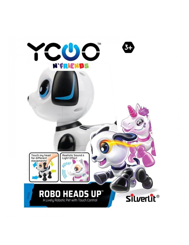 Interaktiivne robot Silverlit Ycoo Robohead, 12 cm цена и информация | Mänguasjad poistele | hansapost.ee