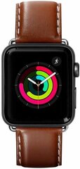 Vahetusrihm Apple Watch LAUT Oxford Tobacco (38mm), pruun hind ja info | Nutikellade aksessuaarid ja tarvikud | hansapost.ee