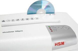 HSM shredstar X6pro, белый цена и информация | Шредеры | hansapost.ee