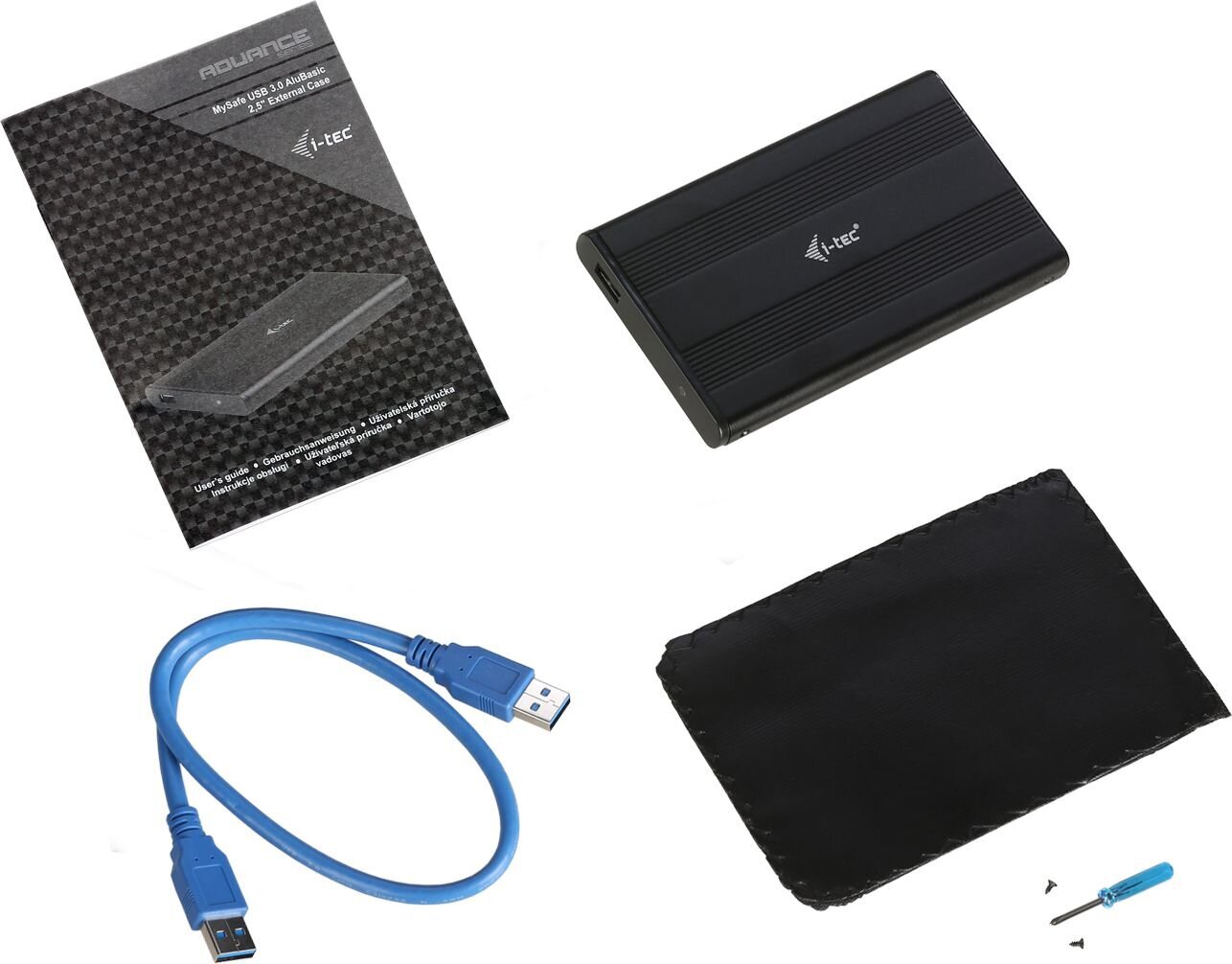 I-tec MySafe AluBasic 2,5-tolline USB 3.0 Sata I / II / III HDD SSD must hind ja info | USB-adapterid autosse | hansapost.ee