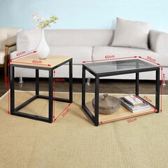 ТВ-стол, коричневый/черный цена и информация | SoBuy Мебель для гостиной | hansapost.ee