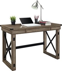Письменный стол Dorel Home Veneer, коричневый цена и информация | Компьютерные, письменные столы | hansapost.ee