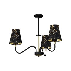 Подвесной светильник Milagro HERMES Black/Gold 3xE27 цена и информация | Потолочный светильник, 38 x 38 x 24 см | hansapost.ee