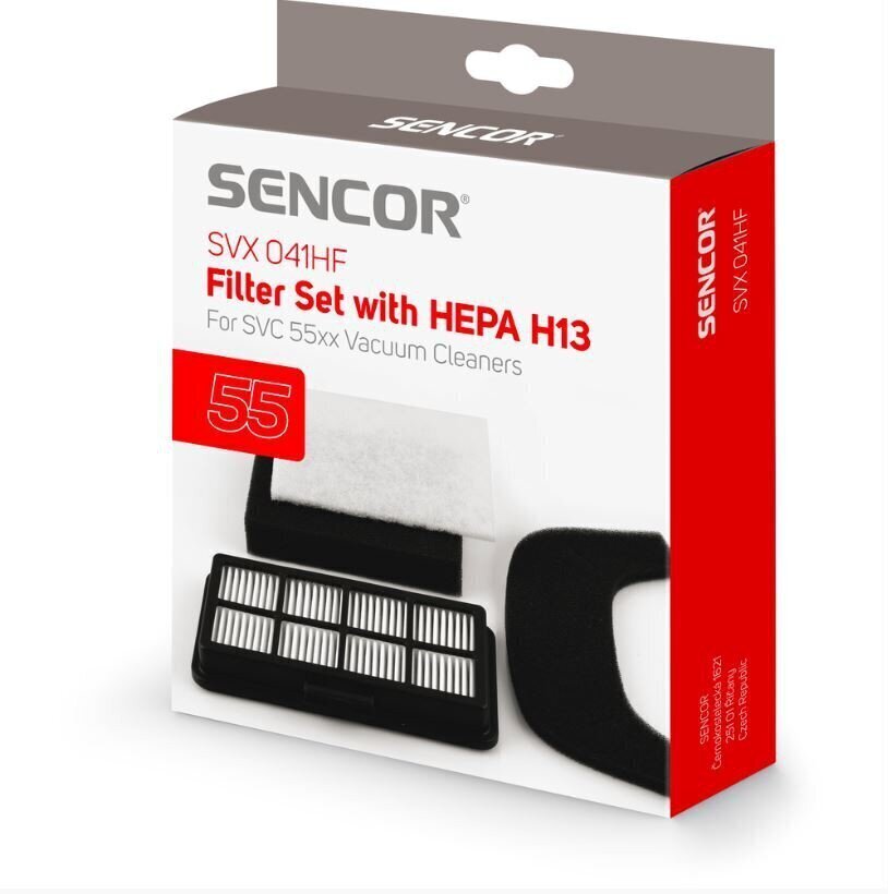 HEPA filter + mikrofilter Sencor SVC 5500WH / SVC 5501BK jaoks hind ja info | Tolmuimejate lisatarvikud | hansapost.ee