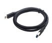 Kaabel Gembird USB 3.0 - type-C (AM/CM), 1 m, must цена и информация | Juhtmed ja kaablid | hansapost.ee