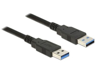 Delock Cable USB 3.0 Type-A male > USB 3.0 Type-A male 0.5m black hind ja info | Juhtmed ja kaablid | hansapost.ee