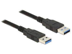 Delock Cable USB 3.0 Type-A male > USB 3.0 Type-A male 1m black цена и информация | Кабели и провода | hansapost.ee