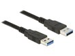 Delock Cable USB 3.0 Type-A male > USB 3.0 Type-A male 1m black цена и информация | Juhtmed ja kaablid | hansapost.ee