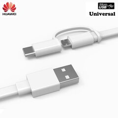 Huawei AP55S 2 in 1 Andmekaabel Type-C adapteriga 1,5 m valge цена и информация | Кабели и провода | hansapost.ee