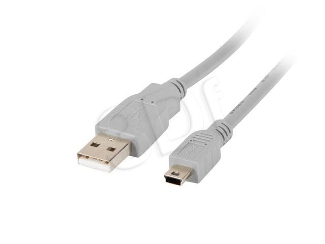 USB 2.0 A-Mini USB B Kaabel Lanberg CA-USBK-10CC-0018-S (1,8 m) hind ja info | Juhtmed ja kaablid | hansapost.ee