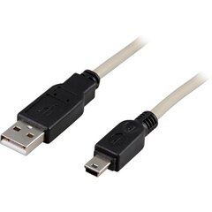 Deltaco USB-24, USB 2.0, USB mini-B, 1m цена и информация | Кабели и провода | hansapost.ee