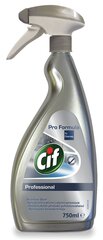 CIF Профессиональный очиститель нержавеющей стали, 750мл цена и информация | Очистители | hansapost.ee