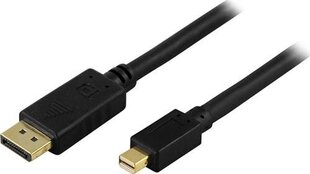 Deltaco DP-1111, DisplayPort, Mini DisplayPort, 1m цена и информация | Кабели и провода | hansapost.ee