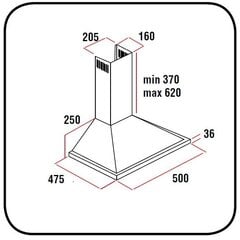 Schlosser H011 50BL/750 price and information | Õhupuhastid | hansapost.ee