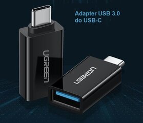 Ugreen US173 USB-A 3.0 kuni USB-C 3.1 adapter, valge цена и информация | Адаптеры и USB-hub | hansapost.ee
