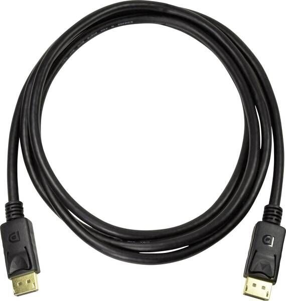 DisplayPort Kaabel LogiLink Must 1 m hind ja info | Juhtmed ja kaablid | hansapost.ee