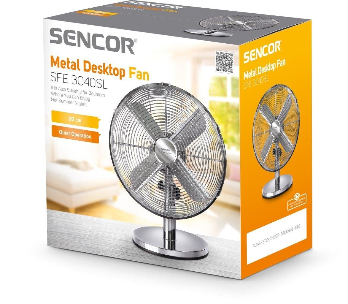 Ventilaator Sencor SFE 3040SL цена и информация | Ventilaatorid | hansapost.ee