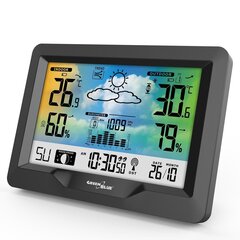 Метеостанция Greenblue 60133, черная цена и информация | Метеорологические станции, термометры | hansapost.ee