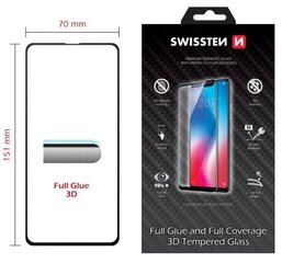 Swissten Ultra Durable Full Face Tempered Glass Apple iPhone 14 Plus Black hind ja info | Ekraani kaitseklaasid ja kaitsekiled | hansapost.ee