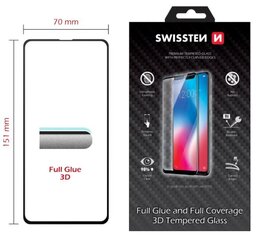 Swissten Ultra Durable Full Face Tempered Glass Apple iPhone 14 Black hind ja info | Ekraani kaitseklaasid ja kaitsekiled | hansapost.ee