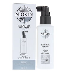 Сыворотка против выпадения волос Nioxin System 1 Scalp & Hair Treatment 100 мл цена и информация | Маски, масла, сыворотки | hansapost.ee