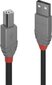 CABLE USB2 A-B 7.5M/ANTHRA 36676 LINDY hind ja info | Mobiiltelefonide kaablid | hansapost.ee