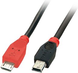 CABLE USB2 MICRO-B TO MINI-B/0.5M 31717 LINDY цена и информация | Borofone 43757-uniw | hansapost.ee