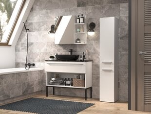 Шкафчик для ванной комнаты Nel IV Белый матовый цена и информация | Шкафчики для ванной | hansapost.ee