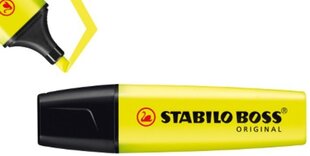 Memo marker Stabilo Boss kollane, 10 tk hind ja info | Kirjatarvikud | hansapost.ee