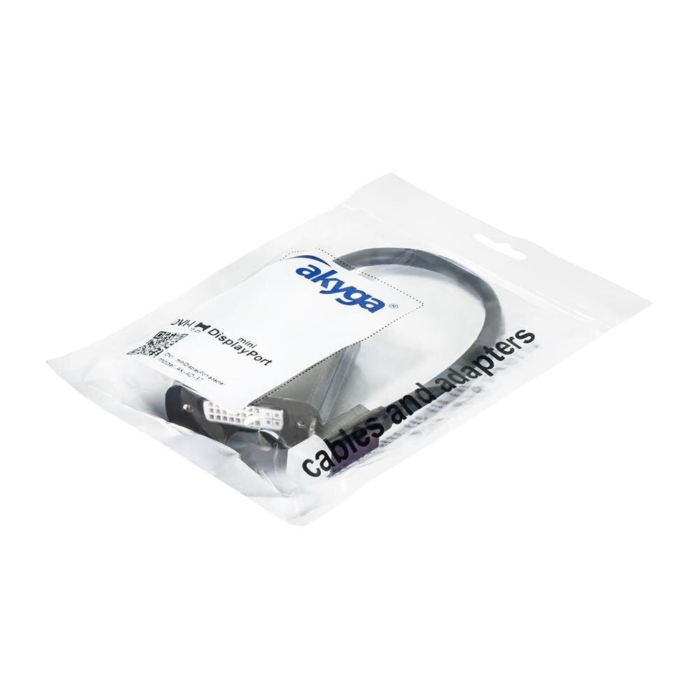 Converter adapter Akyga with cable AK-AD-37 mini DisplayPort (m) / DVI 24+5 pin (f) 15cm цена и информация | USB adapterid ja jagajad | hansapost.ee