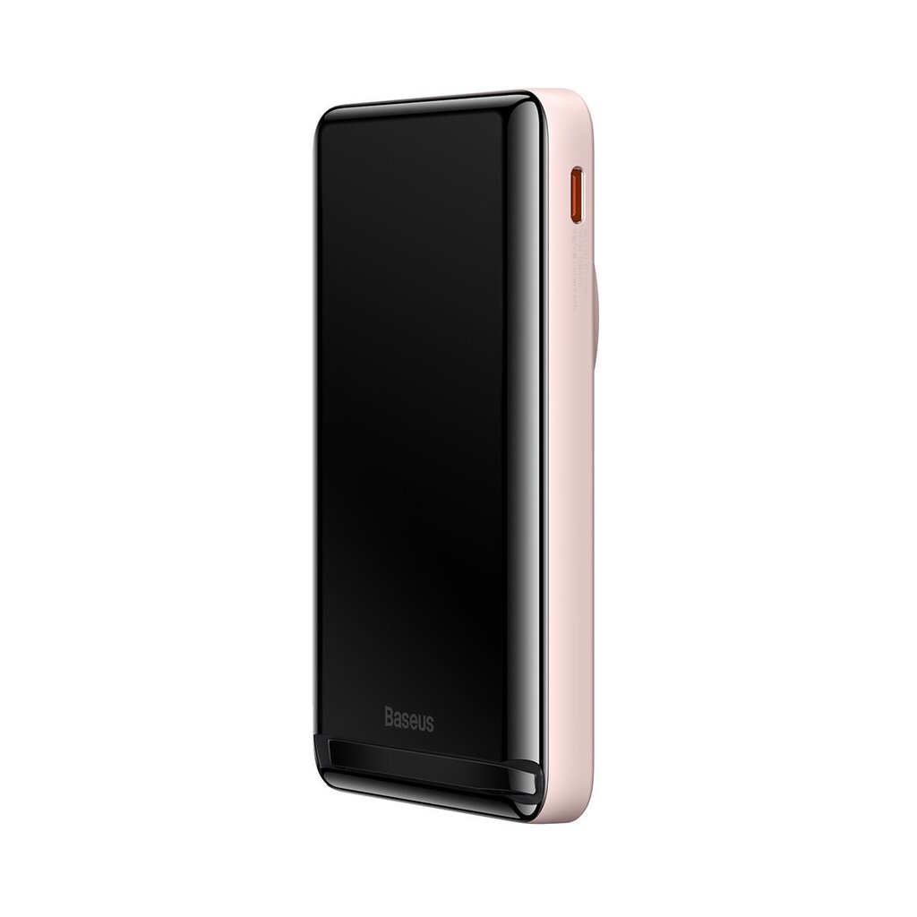 Juhtmevaba laadija Baseus Magnetic Bracket Wireless Fast Charge Power Bank 10000mAh 20W  Pink hind ja info | Akupangad | hansapost.ee