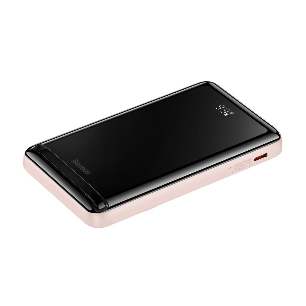 Juhtmevaba laadija Baseus Magnetic Bracket Wireless Fast Charge Power Bank 10000mAh 20W  Pink hind ja info | Akupangad | hansapost.ee