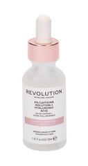 Увлажняющая сыворотка для области под глазами Makeup Revolution London Scincare 5% Caffeine + Hyaluronic Acid, 30 мл цена и информация | Сыворотки, кремы для век | hansapost.ee