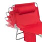 Matkatoolide komplekt, 2 tooli, punane, OGS35-Rx2 hind ja info | Päevitustoolid | hansapost.ee