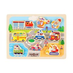 Деревянная головоломка автомодели, 10 д. цена и информация | Игрушки для малышей | hansapost.ee