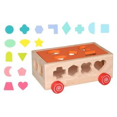 Puidust valmistatud arendav klotsimäng-sorteerija hind ja info | Beebide mänguasjad | hansapost.ee