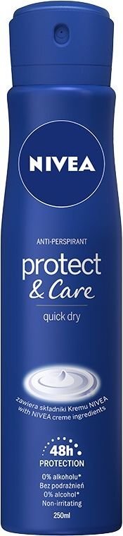Pihustatav deodorant Nivea protect and care, 250 ml цена и информация | Deodorandid | hansapost.ee