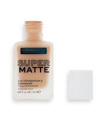 Jumestus-peitekreem Revolution Relove Super Matte Foundation, F10.5, 24 m hind ja info | Jumestuskreemid ja puudrid | hansapost.ee