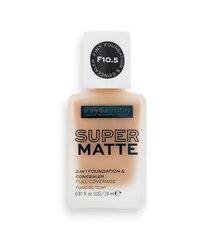 Jumestus-peitekreem Revolution Relove Super Matte Foundation, F10.5, 24 m hind ja info | Jumestuskreemid ja puudrid | hansapost.ee