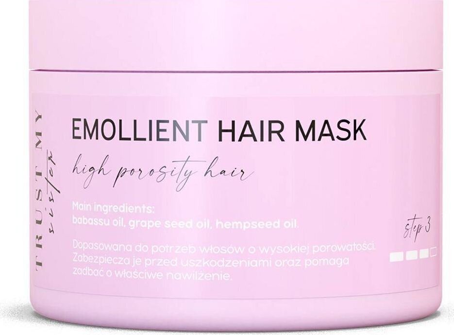 Pehmendav juuksemask Trust My Sister Emollient Hair Mask pehmendav mask suure poorsusega juustele 150g цена и информация | Juuksemaskid, õlid ja seerumid | hansapost.ee