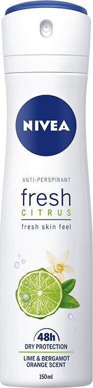 Pihustatav deodorant Nivea Fresh Citrus naistele, 150 ml hind ja info | Deodorandid | hansapost.ee